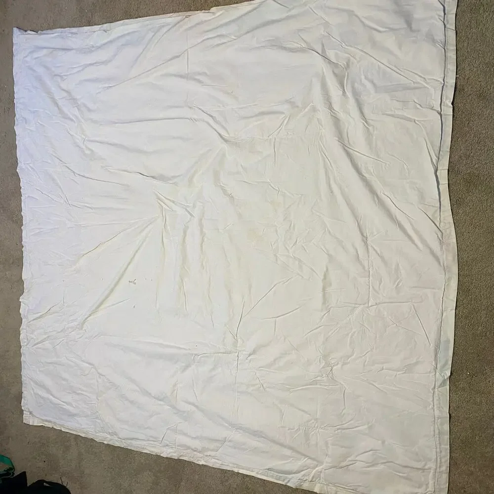 Handmade Vintage 30s Snowball Nine-Patch Quilt 67x72 Large Throw Blanket
